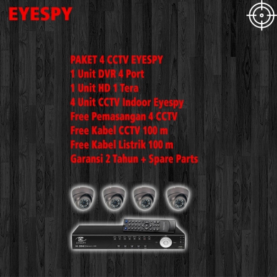 Paket 4 Channel CCTV Eyespy