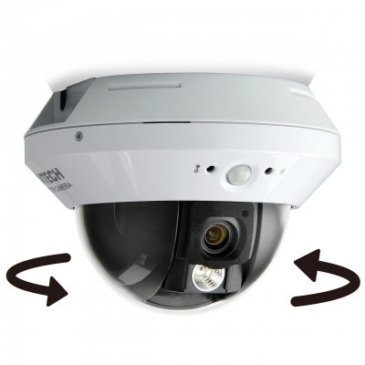 AVTECH HD-TVI 1080P Motorized-Pan IR Dome Camera AVT503SA