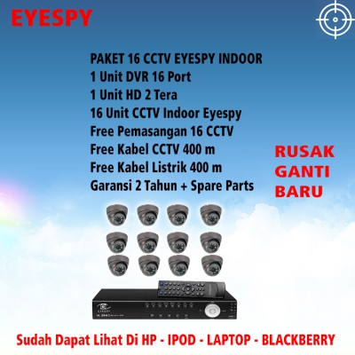 Paket 16 CCTV Eyespy Promo